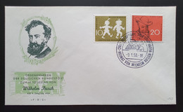 BRD 1958, FDC MI 281-82 "Wilhelm Busch" - FDC: Enveloppes