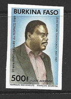 Burkina Faso 1989 FESCAPO Film Anniversary 500 Fr. Single Imperforate / Non Dentele MNH - Burkina Faso (1984-...)