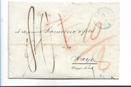 CH040 / SCHWEIZ - CHUR (Coire) 1845 Nach Haye/Niederlande Via Deutsche Grenzstelle Arnheim - ...-1845 Prephilately