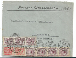 POL104 / POLEN - Poesener Strassenbahn 1920 Nach Berlin - Briefe U. Dokumente