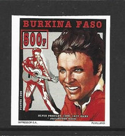 Burkina Faso 1995 Elvis Presley 500 Fr. Single Imperforate / Non Dentele MNH - Burkina Faso (1984-...)