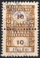 1948 Hungary - FISCAL BILL Tax - Revenue Stamp - 10 F - Fiscale Zegels