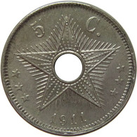 LaZooRo: Belgian Congo 5 Centimes 1911 UNC - 1910-1934: Albert I.