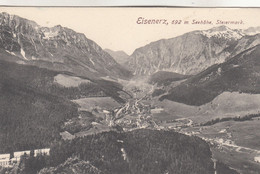 A6153) EISENERZ - Steiermark - Sehr Schöne Alte Ansicht Von Oben Auf Häuser U. Straßen ALT ! 1911 - Eisenerz
