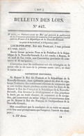 Ordonnance De 1841 - Convention Provisoire Conclue Entre La République De La NOUVELLE GRENADE Et La FRANCE - Colombie