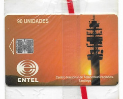 Chile Entel, 90 Units Mint, Still Sealed Chip Phone Card, Santiago, No Value # Chileentel-3 - Chili