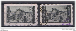 ISTRIA:  1946  OCCUPAZIONE  JUGOSLAVA - ZAGABRIA  -  £. 5 GRIGIO  CHIARO  US. -  RIPETUTO  2  VOLTE  -  SASS. 57 - Joegoslavische Bez.: Istrië