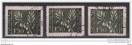 ISTRIA:  1946  OCCUPAZIONE  JUGOSLAVA - ZAGABRIA  -  £. 1,50  OLIVA  US. -  RIPETUTO  3  VOLTE  -  SASS. 54 - Ocu. Yugoslava: Istria