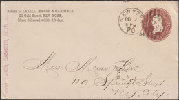 USA 1884. Entier Postal, Impression Semi-officielle Lazell, Marsh & Gardiner, Importateur Grossiste Médicaments - Pharmacy