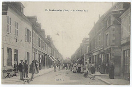 CPA 18 Cher La Guerche Sur L'Aubois La Grande Rue Près Nérondes Apremont Allier Nevers Sancoins Ourouer Les Bourdelins - La Guerche Sur L'Aubois