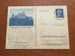 K26 DDR Ganzsache Stationery Entier Postal P 47/04 Wartburg Luther Von Bischofswerda Nach Frankfurt/Main - Cartes Postales - Oblitérées