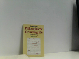 Philosophische Grundbegriffe. Eine Einführung - Philosophie