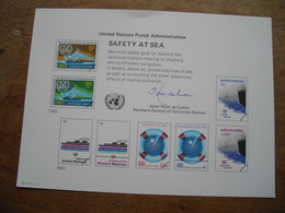 Pseudo Entier Postal 1983 Safety At Sea Sécurité En Mer - Brieven En Documenten