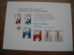 Pseudo Entier Postal 1981 Année Internationale Des Personnes Handicapées International Year Of Disabled Persons - Lettres & Documents