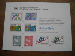 Pseudo Entier Postal 1980 Economic & Social Council Conseil Economique Et Social - Brieven En Documenten
