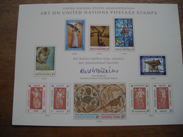 Pseudo Entier Postal 1972 Art On UN Stamps Art Sur ​​les Timbres De L'ONU - Covers & Documents