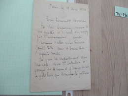 Manuscrit Quelques Faits Relatifs Aux Brises Lames Préconisés Par Victor Hugo - Historische Dokumente