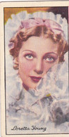 25 Loretta  Young  - Famous Film Stars 1935 - Original Carreras Cigarette Card - - Phillips / BDV