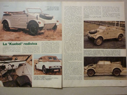 # ARTICOLO / CLIPPING VOLKSWAGEN - LA KUEBELWAGEN REPLICA  / 1978 - First Editions