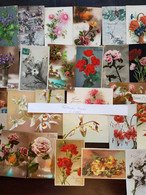 Cartes Postales - Fantaisie - Lot 25 Cartes Fleurs  ( Lot Fleurs C OK) - 5 - 99 Cartes