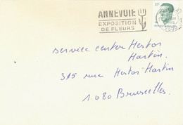 BELGIUM. POSTMARK. TOURNAI. FLOWER EXHIBITION. 1985 - Otros & Sin Clasificación