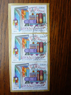 2019  3 Stamps On A Letter  Used - Gebruikt