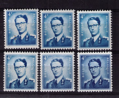 ROI BAUDOUIN ** / MNH N° 926  Cob 23,75    4 NUANCES   à   2,29 - Unused Stamps