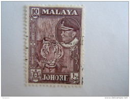 Maleisië Malaya Malaysia Johore 1960 Tigre Tijger Yv 137 O - Johore