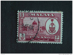 Maleisië Malaya Malaysia Penang 1960 Armoiries Mosquée Moskee Yv 52 O - Penang