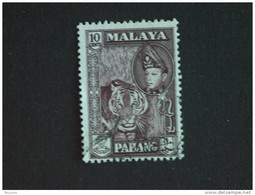 Maleisië Malaya Malaysia Pahang 1957-61 Sultan Abou Bakar Tigre Tijger Tiger  Yv 67a O - Pahang