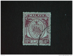 Maleisië Malaya Malaysia Negri Sembilan 1949-55 Armoiries Wapenschild Yv 47 O - Negri Sembilan