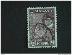 Maleisië Malaya Malaysia Johore 1960 Tigre Tijger Yv 137 O - Johore