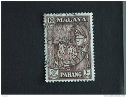 Maleisië Malaya Malaysia Pahang 1957-61 Sultan Abou Bakar Tigre Tijger Tiger  Yv 67 O - Pahang