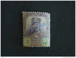 Maleisië Malaya Malaysia Johore 1904-12 Sultan Ibrahim Yv 47 O - Johore