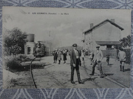 85 LES ESSARTS LA GARE LOCOMOTIVE - Les Essarts