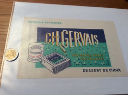 Buvard «CH. GERVAIS - FROMAGES FRAIS PASTEURISÉS» - Leche