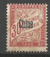 CHINE TAXE N° 5 Gom Coloniale Altéré NEUF ** SANS CHARNIERE  / MNH - Portomarken