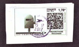 France 2017 - Vignette D'affranchissement - Lettre Prioritaire France 50 G. - 1999-2009 Vignette Illustrate