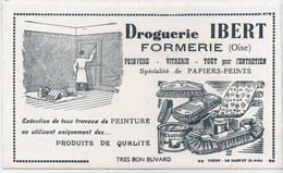 BUVARD - 60-FORMERIE : DROGUERIE IBERT - PEINTURE -VITRERIE -TOUT POUR L'ENTRETIEN .(21x 12,5) - D