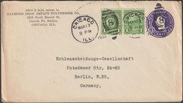 USA 1933. Entier Postal Avec Impression Semi-officielle à 3 C G. Washington (U436). Raymond Bros. Impact Pulverizer  Co - 1901-20