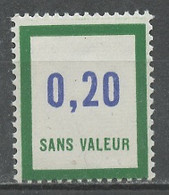 France - Frankreich Fictif 1966 Y&T N°FC173 - Michel N°FK(?) *** - 0,20 Vert Et Bleu Foncé - Phantom