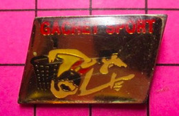 613F Pin's Pins / Beau Et Rare / THEME : SPORTS / BASKET-BALL GACHET SPORT - Basketball