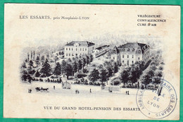 LYON - LES ESSARTS, PRES MONPLAISIR - VUE DU GRAND HOTEL PENSION DES ESSARTS - Lyon 8