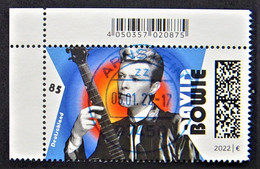 Bund/BRD Januar 2022 Sondermarke  "75. Geburtstag David Bowie" MiNr 3661 Ecke 1, Ersttagsgestempelt - Usados
