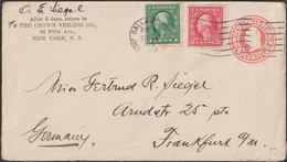 USA 1920. Entier Postal Avec Impression Semi-officielle à 2 C G. Washington (U429c Die 4). The Crown Veiling CO - 1901-20