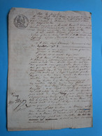 Acte Notarié Concernant Le  Journal Le NATIONAL 1844 - Historical Documents