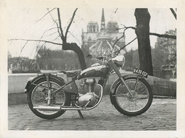 Moto Huille ? - Photo 9x12 Cm (pas Cp) - Paris 1950 - Motorbikes