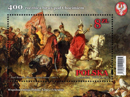 Poland - 2021 - 400th Anniversary Of Chotyn (Chocim) Battle - Joint Issue With Ukraine And Lithuania - Souvenir Sheet - Unused Stamps