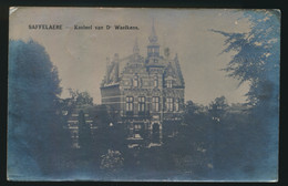 SAFFELAERE  ZAFFELARE  KASTEEL VAN Dr  WAELKENS   FOTOKAART       2 SCANS - Lochristi