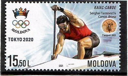 2021 Moldova .  The Prizewinners Of The Republic Of Moldova At The Summer Olympic Games. Tokyo 2020. 1v . - Moldavia